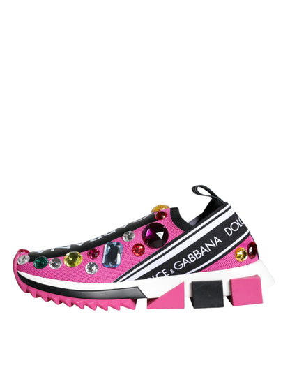 Zapatillas deportivas bajas con cristales Sorrento en color rosa