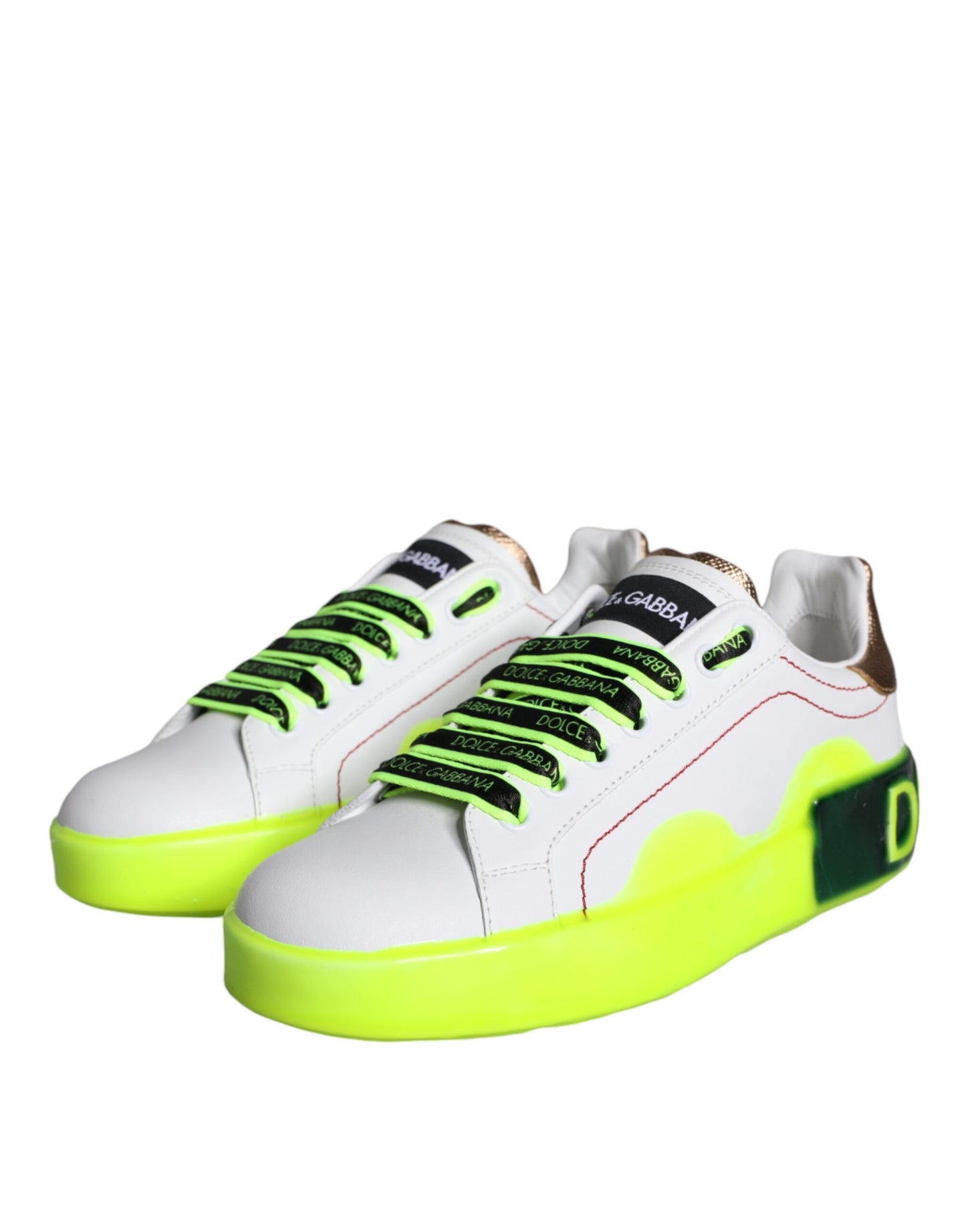 Zapatillas bajas Portofino de piel blanca