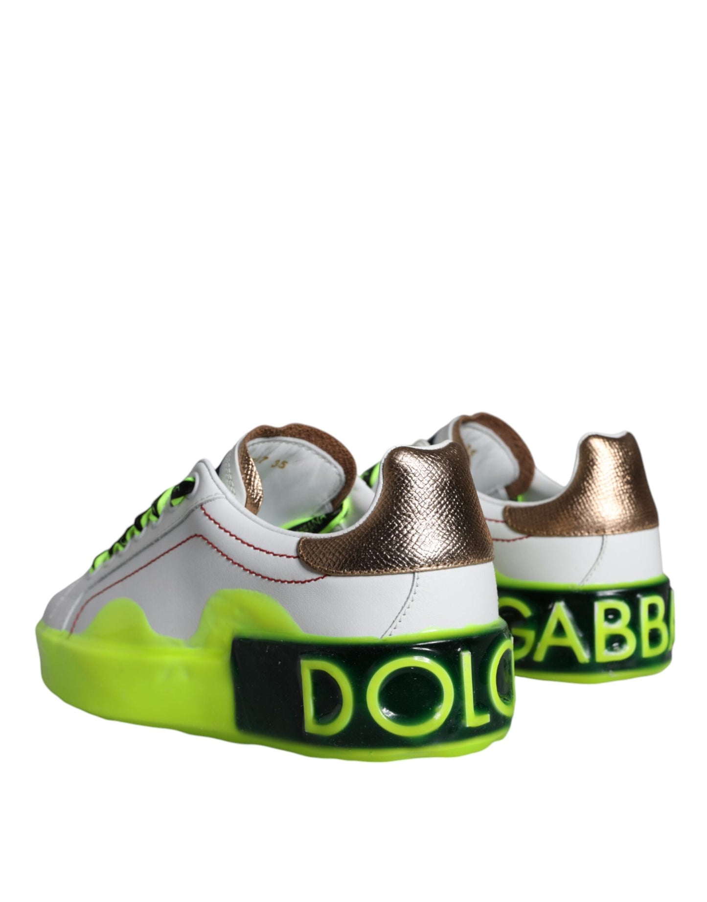 Zapatillas bajas Portofino de piel blanca