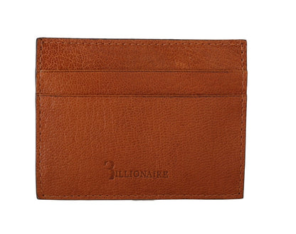 Elegante cartera de cuero para hombre en color marrón