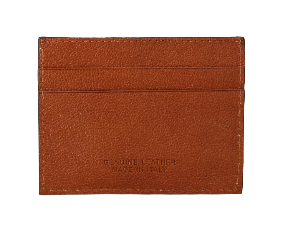 Elegante cartera de cuero para hombre en color marrón