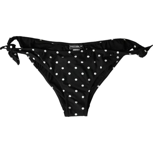 Traje de baño de lunares negros, ropa de playa, bikini inferior