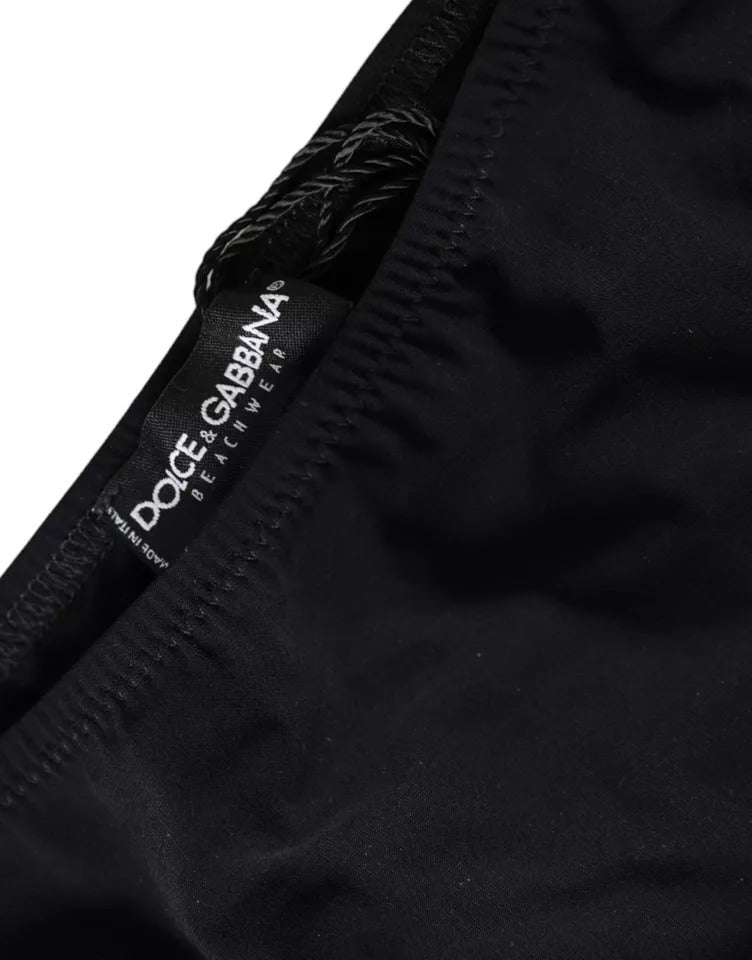 Traje de baño de nailon negro, ropa de playa, bikini inferior