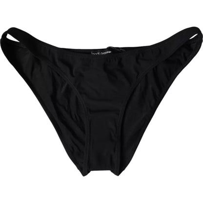 Traje de baño de nailon negro, ropa de playa, bikini inferior