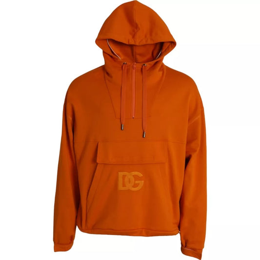 Sudadera con capucha naranja