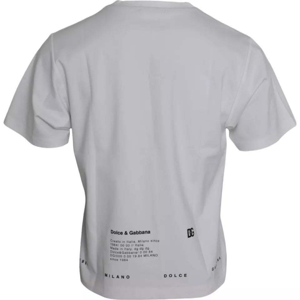 Camiseta de algodón con estampado de labios rojos y blancos para hombre