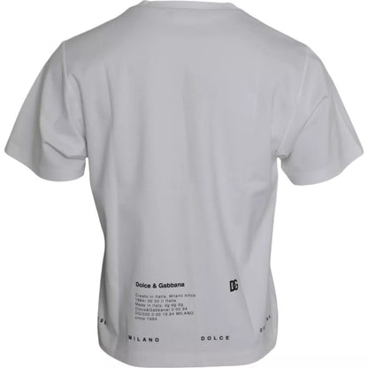 Camiseta de algodón con estampado de labios rojos y blancos para hombre