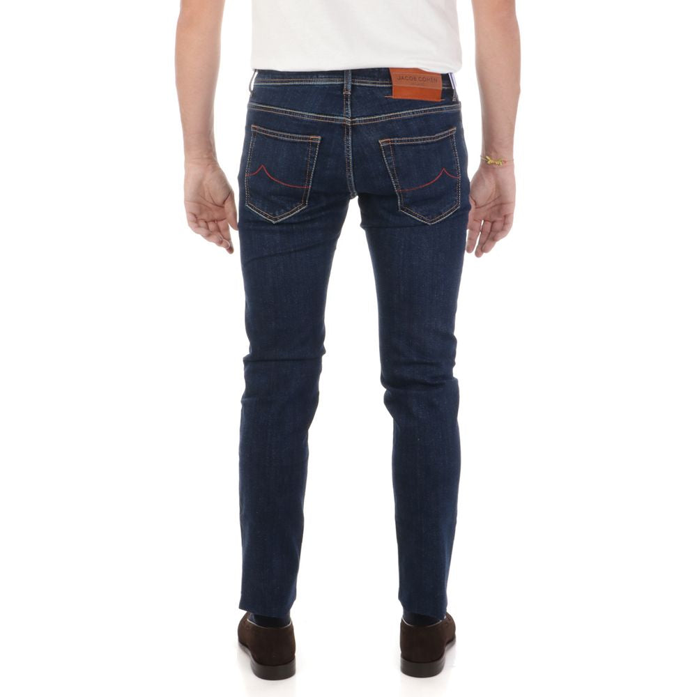 Vaqueros y pantalones de algodón azul