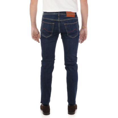 Vaqueros y pantalones de algodón azul