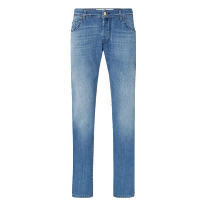 Vaqueros y pantalón de algodón azul claro