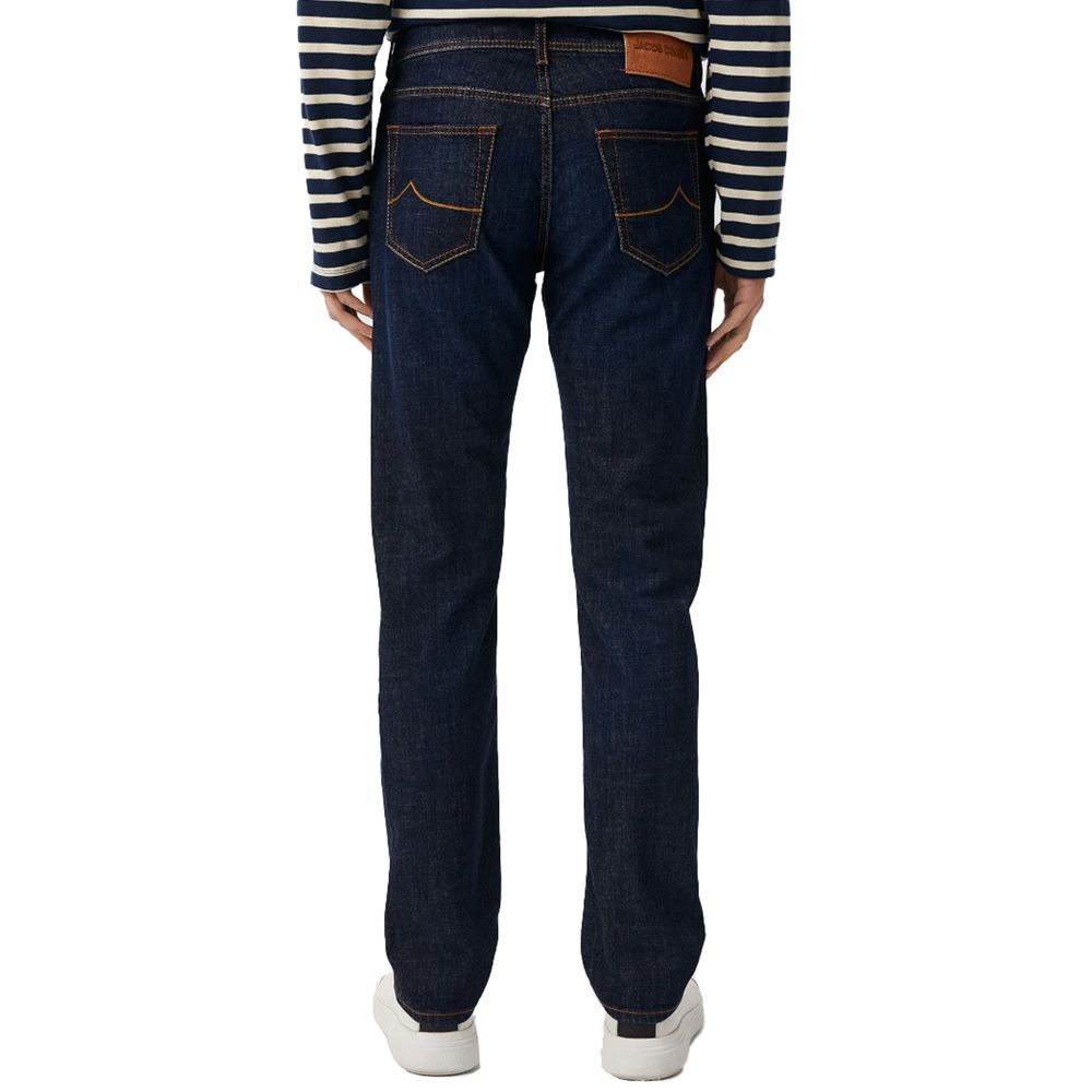 Vaqueros y pantalones de algodón azul