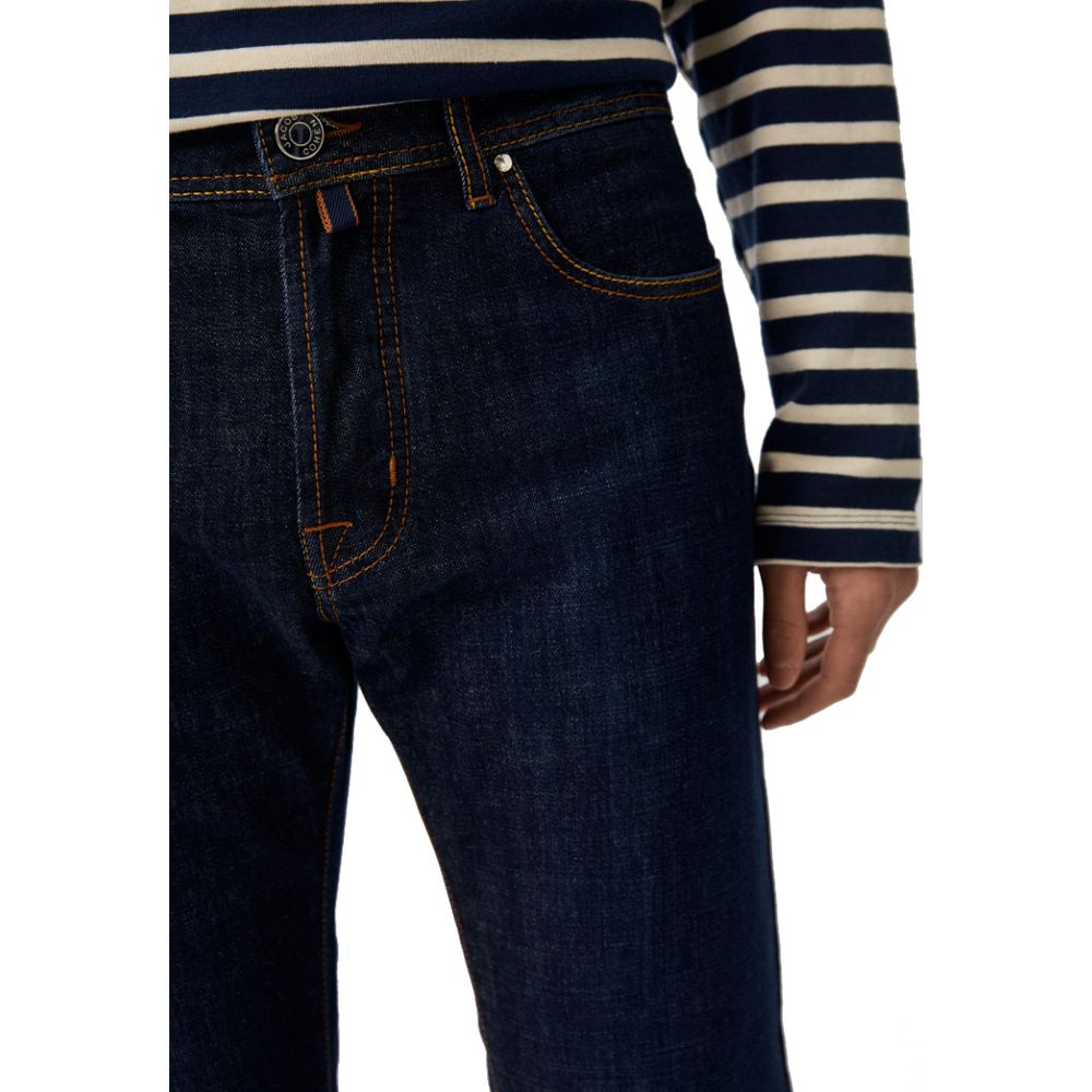 Vaqueros y pantalones de algodón azul
