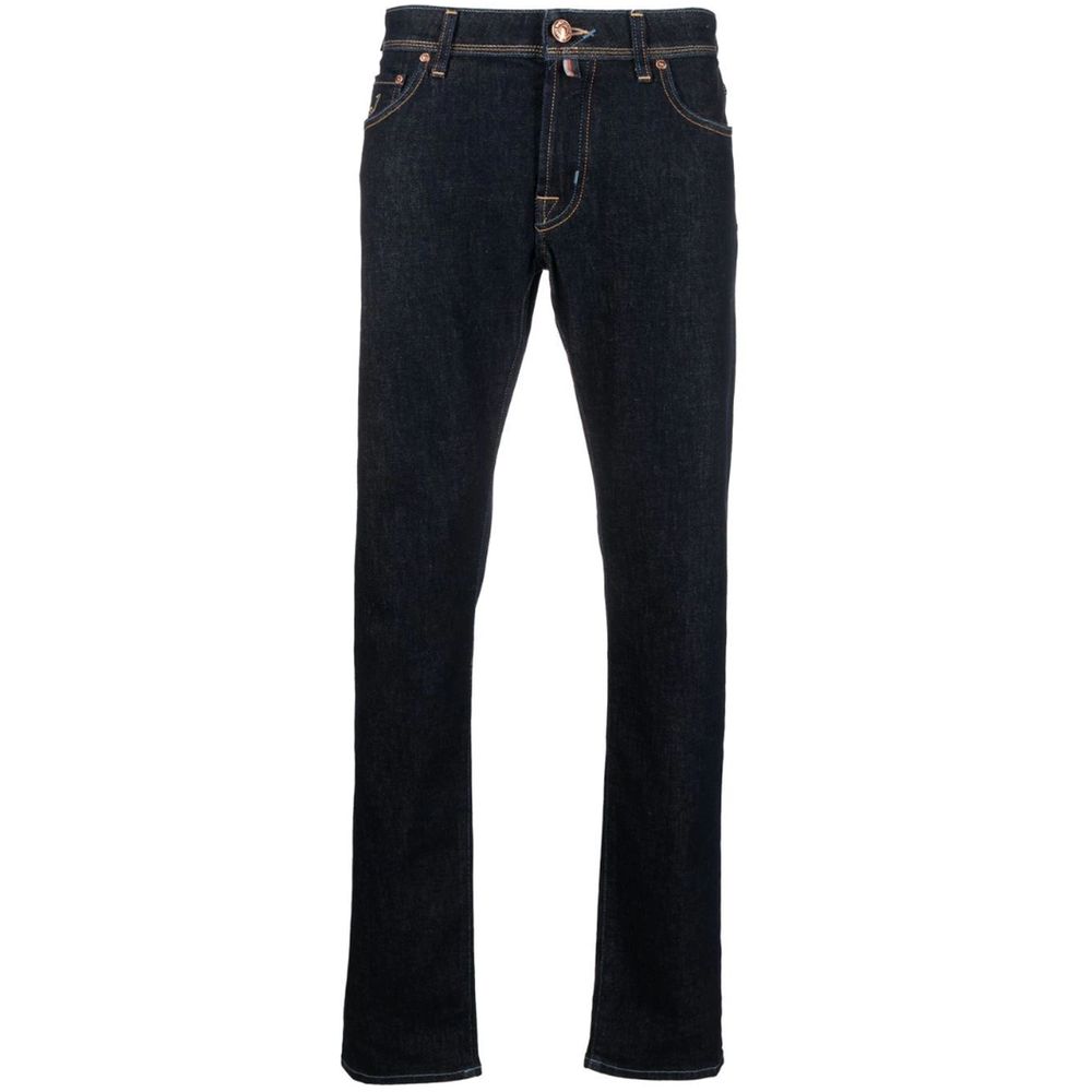Vaqueros y pantalones de algodón azul