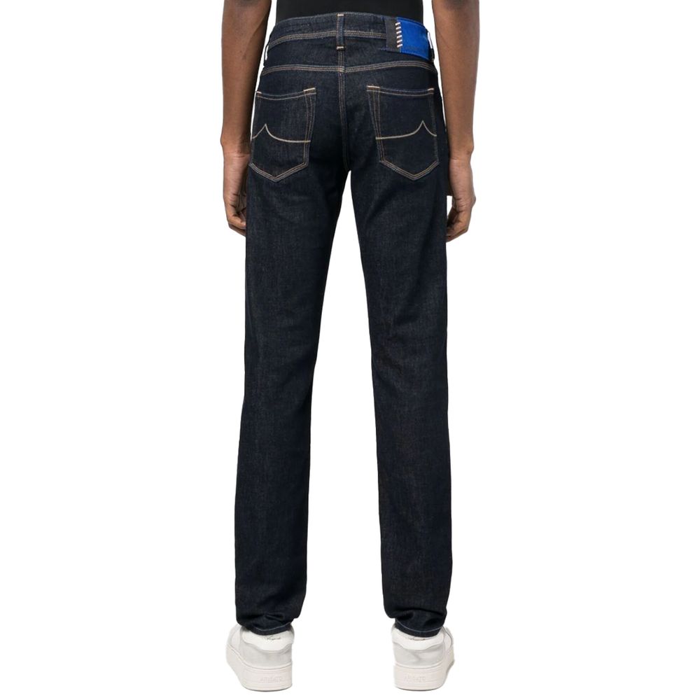 Vaqueros y pantalones de algodón azul