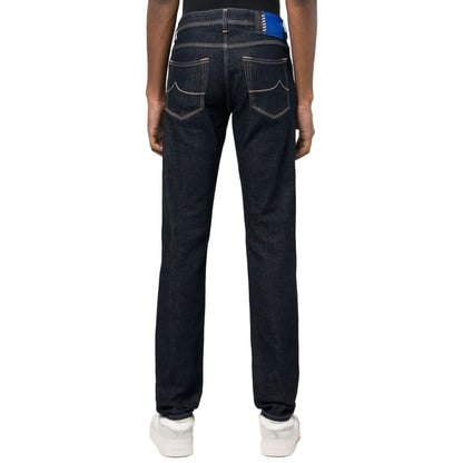 Vaqueros y pantalones de algodón azul