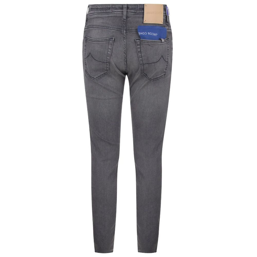 Vaqueros y pantalones de algodón gris