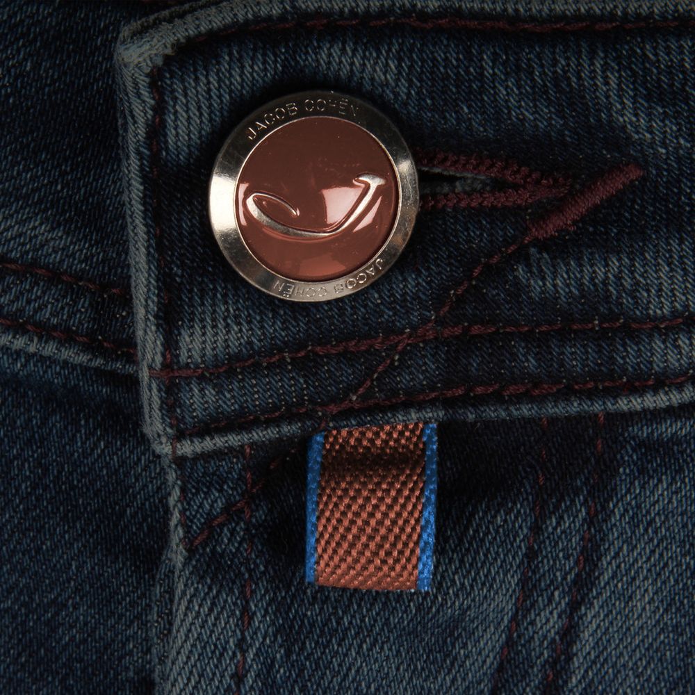 Vaqueros ajustados de algodón azul para hombre