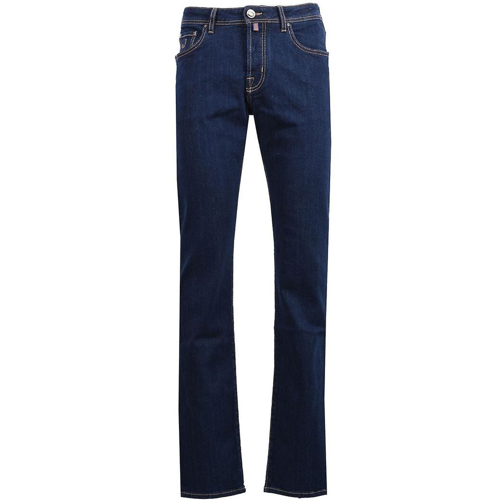 Vaqueros y pantalones de algodón azul
