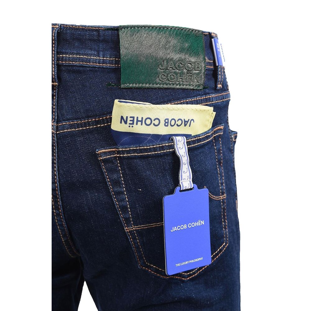 Vaqueros y pantalones de algodón azul