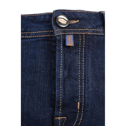 Vaqueros y pantalones de algodón azul