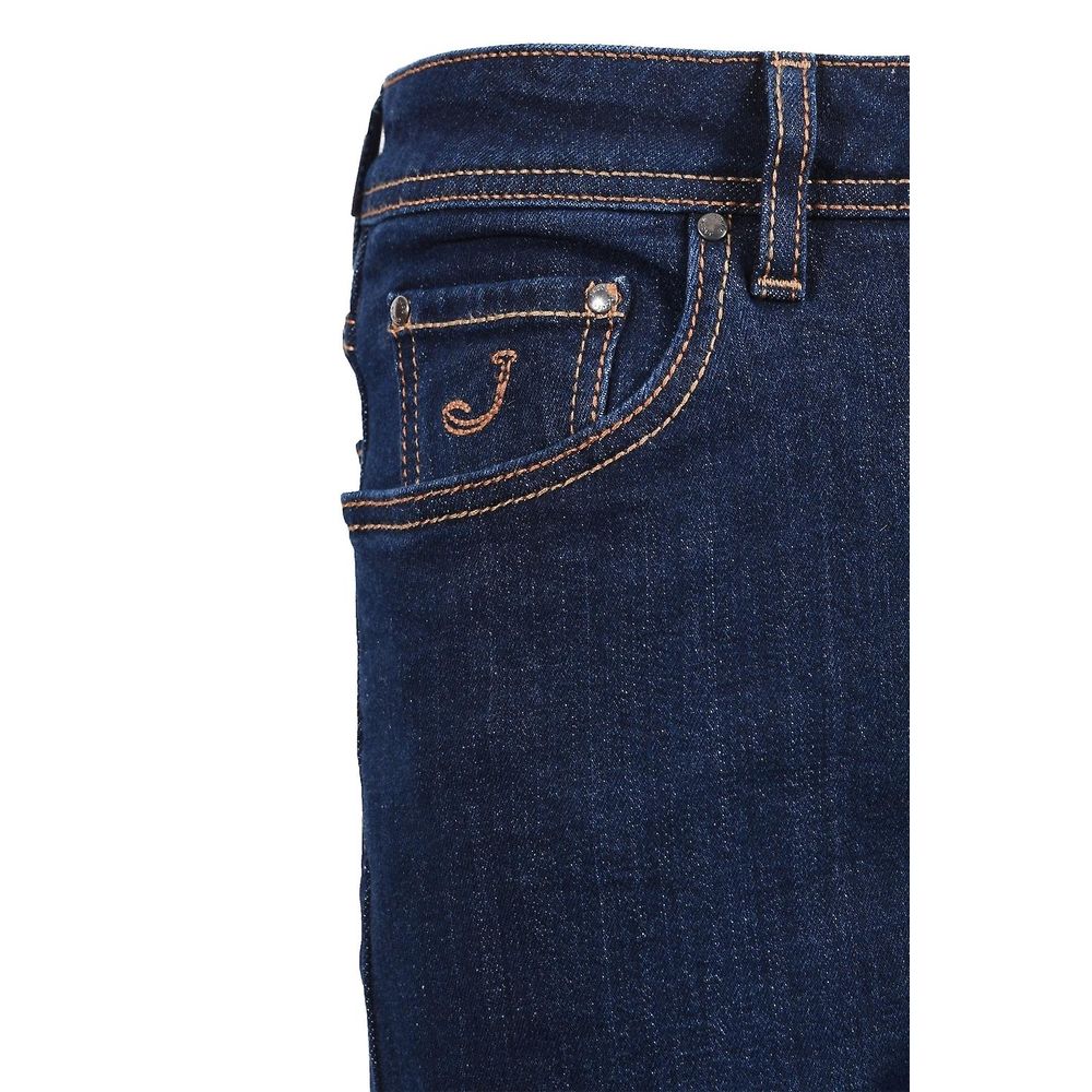 Vaqueros y pantalones de algodón azul