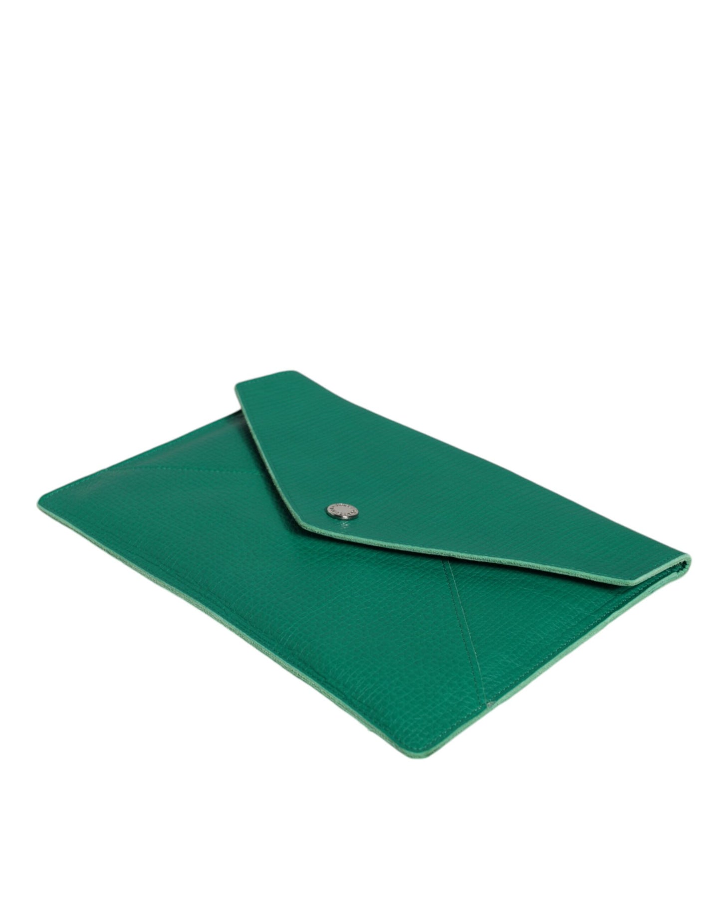 Bolso de mano de cuero verde, minibolso, funda para tableta