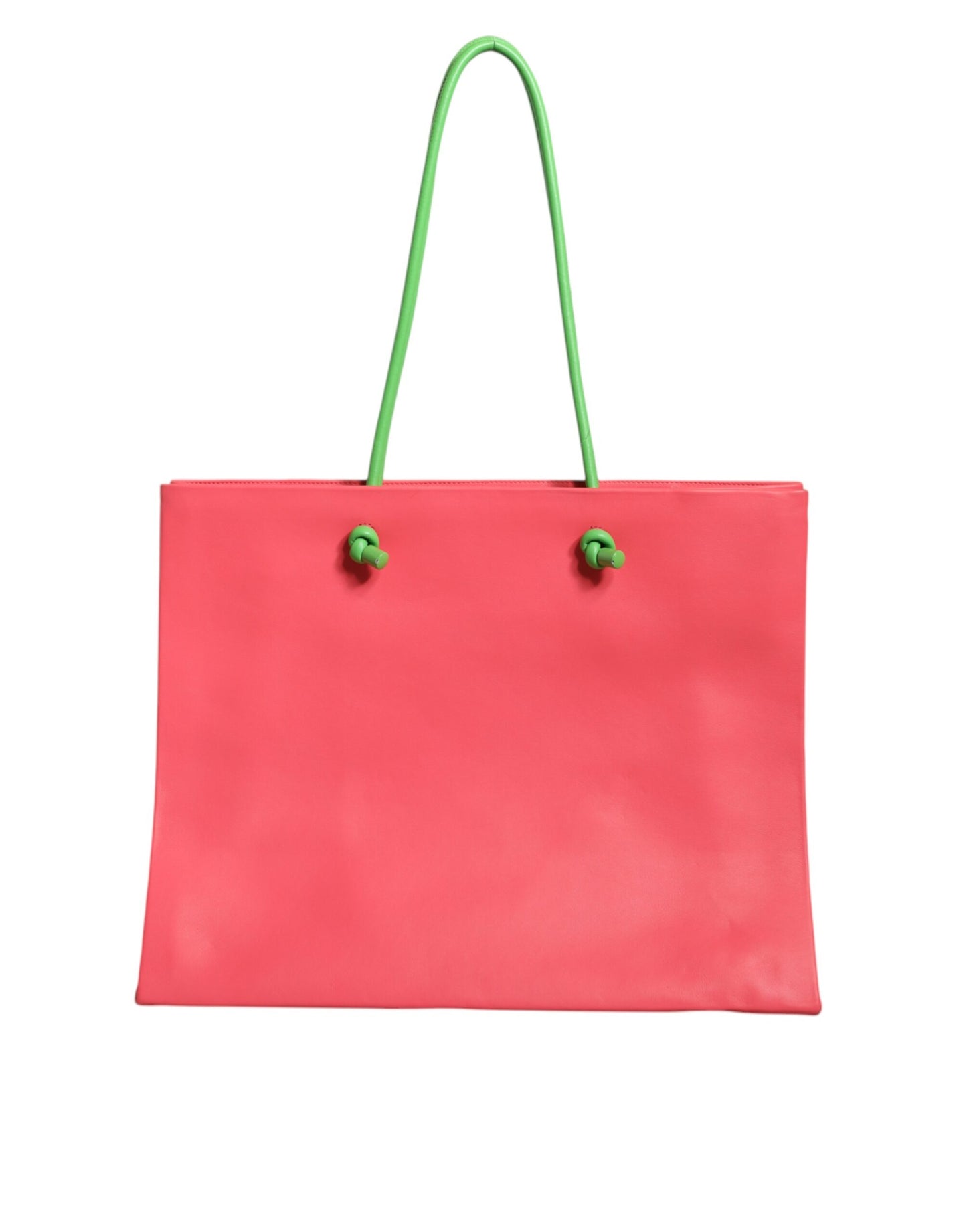 Bolsa de compras de cuero rosa para el fin de semana del miércoles