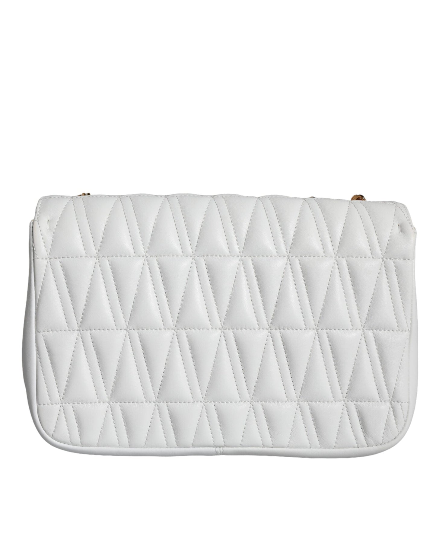 Mini bolso bandolera de piel napa blanca