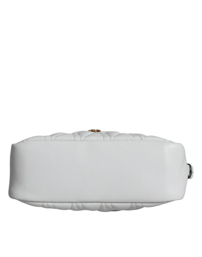 Bolso bandolera de piel napa acolchada blanca