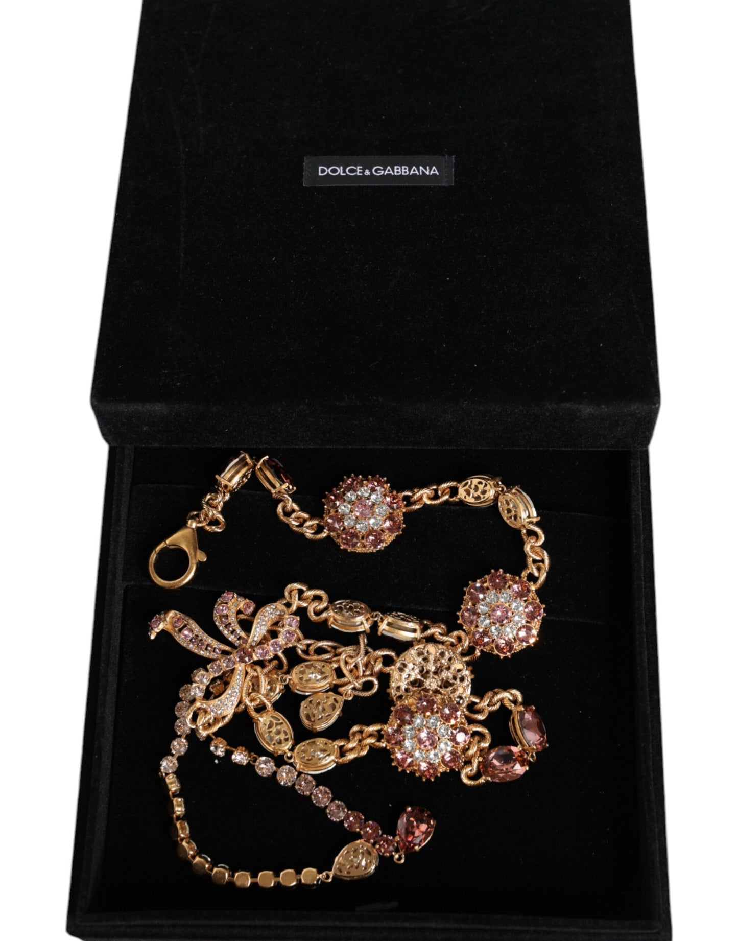 Cinturón de cadena de cintura adornado con cristales de latón en tono dorado
