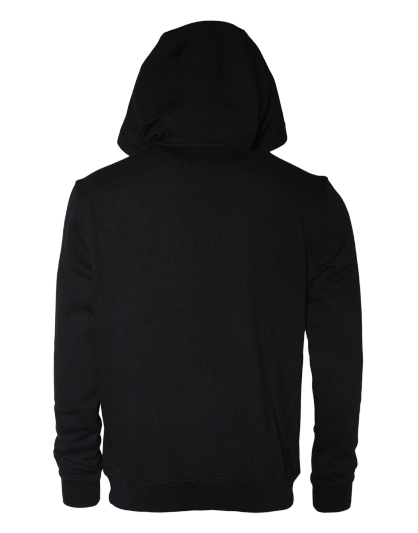 Sudadera con capucha y estampado de Medusa negra de algodón