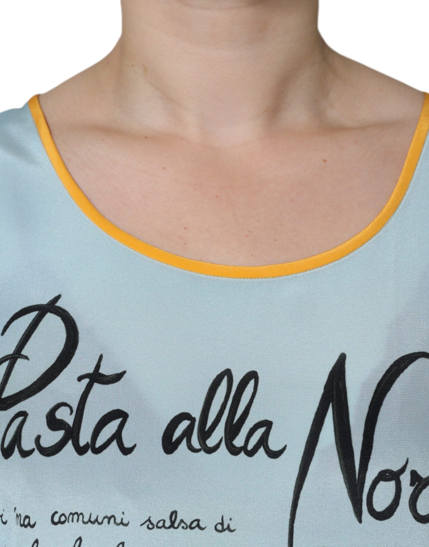 Camiseta sin mangas con estampado de pasta Alla Norma multicolor