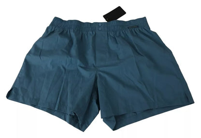 Calzoncillos bóxer de algodón azul