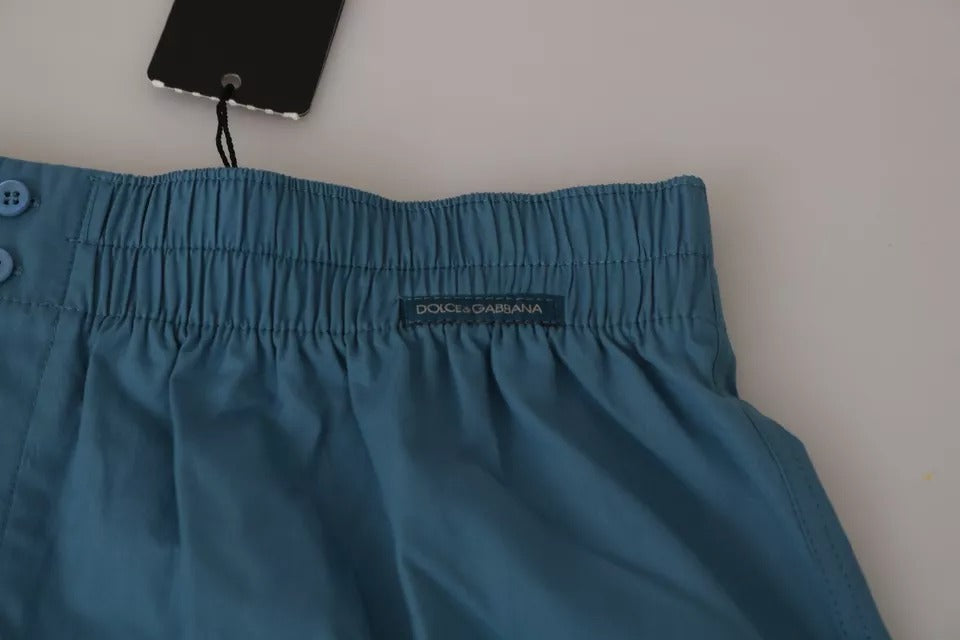 Calzoncillos bóxer de algodón azul