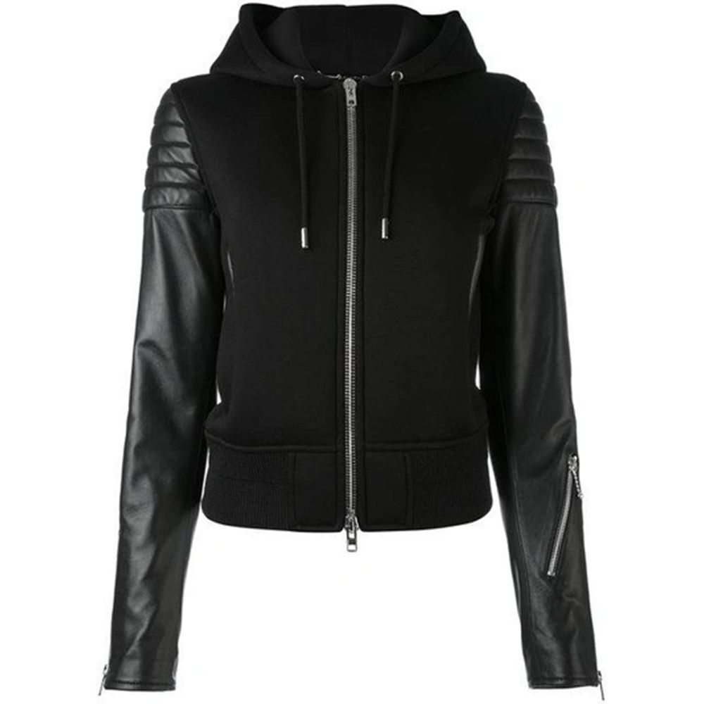 Chaquetas y abrigos de viscosa negra
