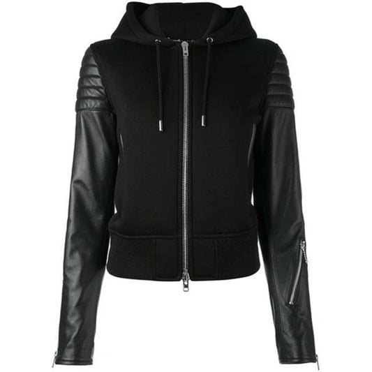 Chaquetas y abrigos de viscosa negra