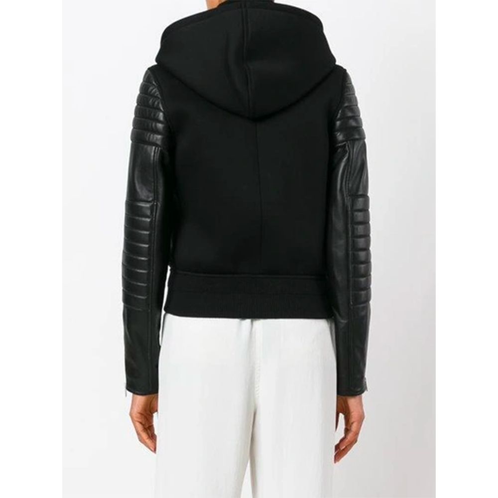 Chaquetas y abrigos de viscosa negra