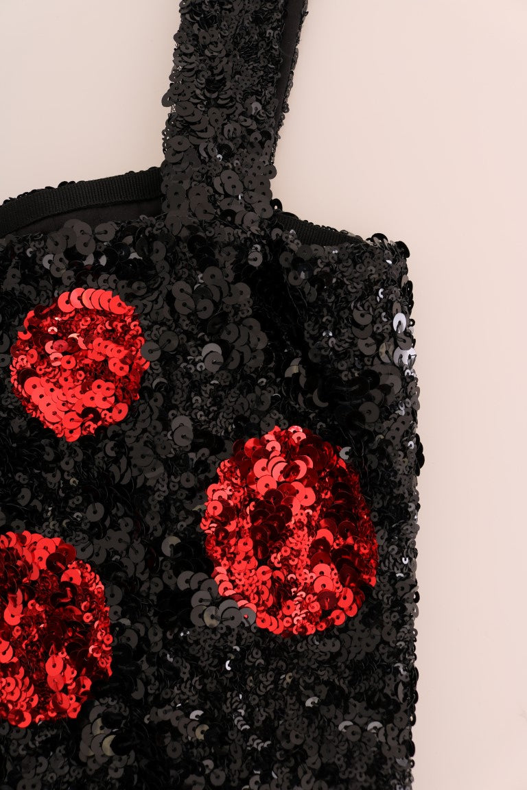 Elegante vestido recto de lunares