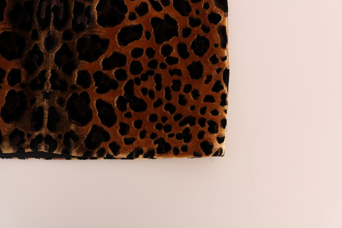 Vestido mini de leopardo sin mangas