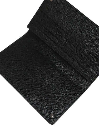 Bolso bandolera plegable con ranura para tarjetas de piel de leopardo gris y negro