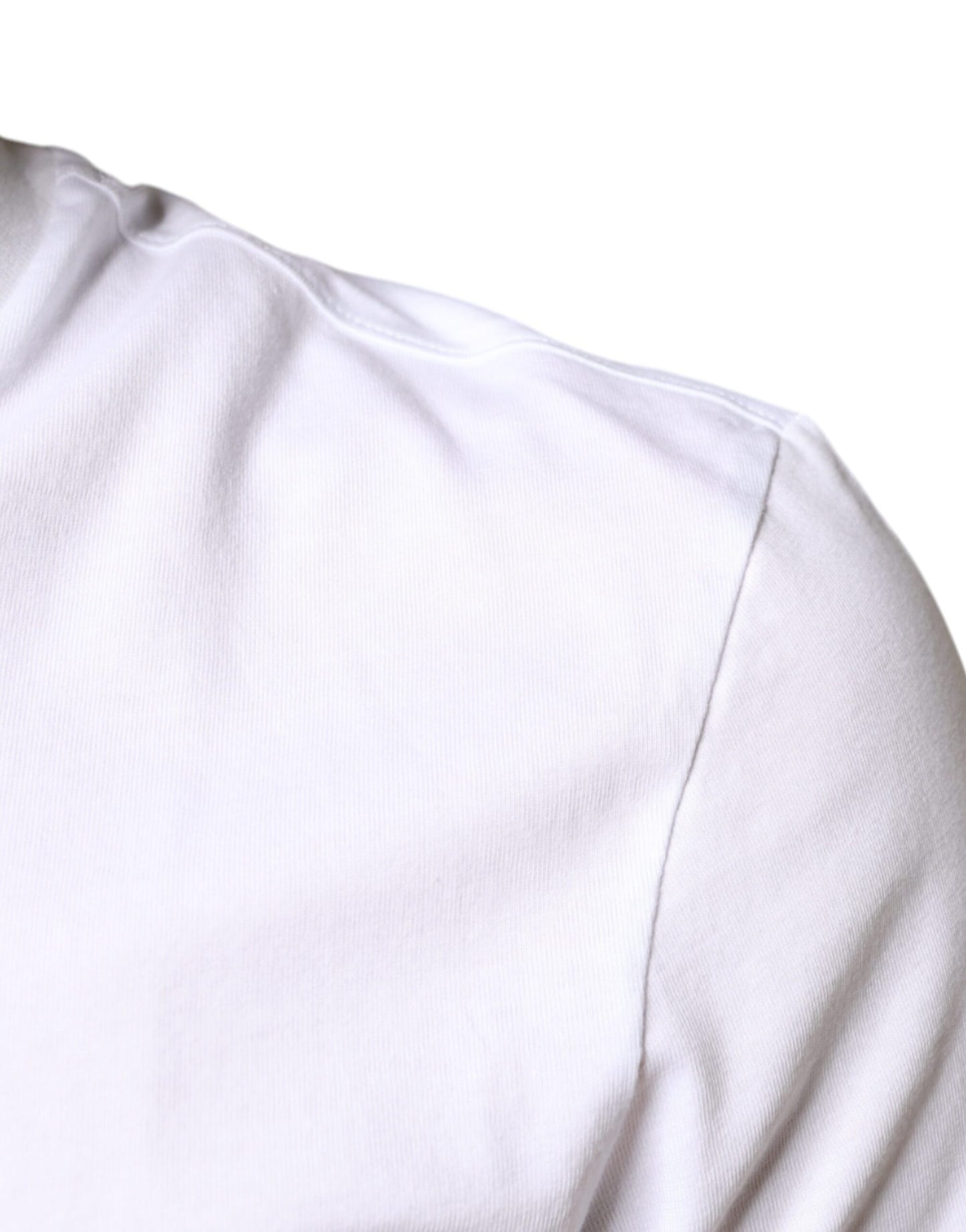Camiseta informal de algodón blanco con apliques DG