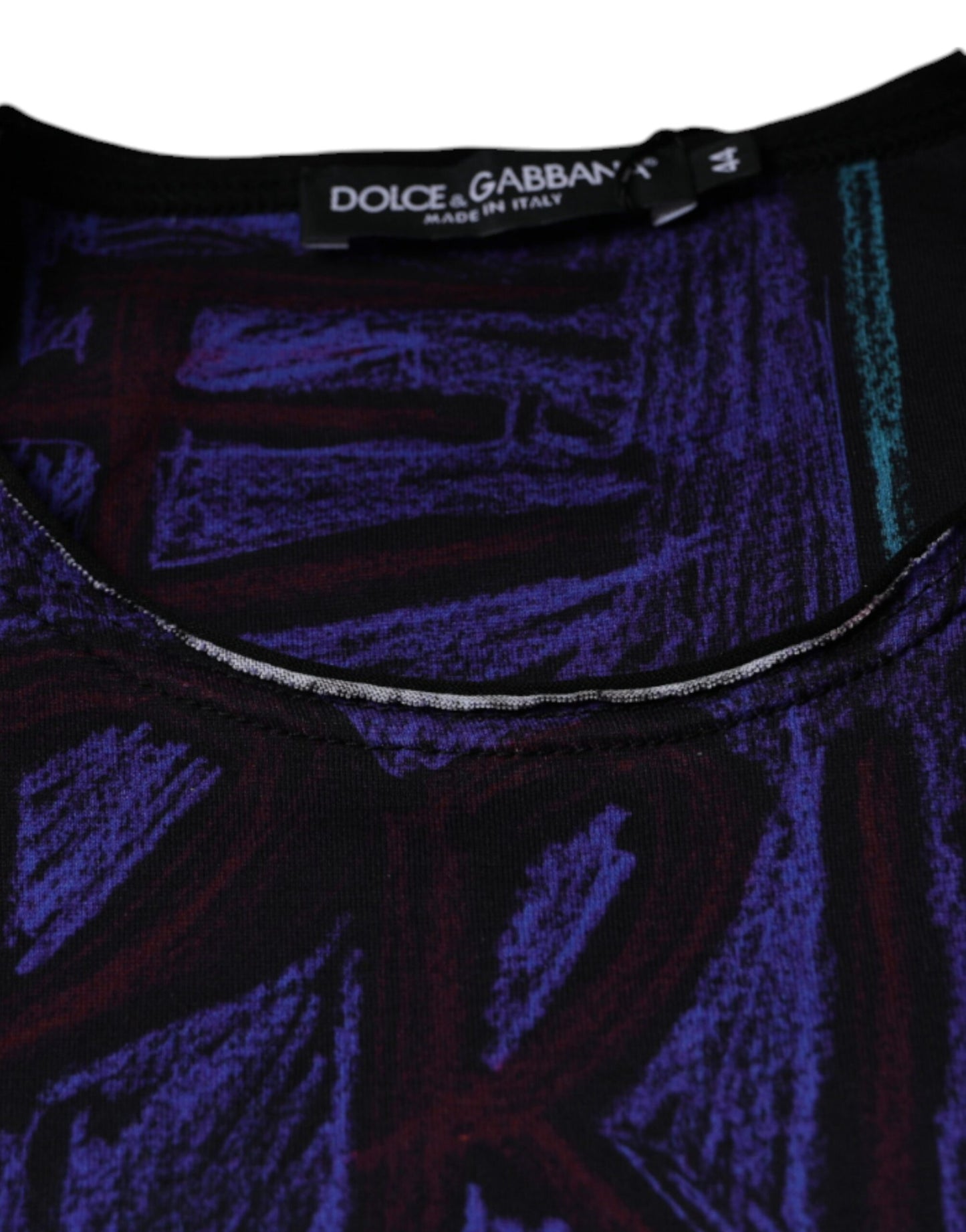 Camiseta de algodón con estampado gráfico multicolor