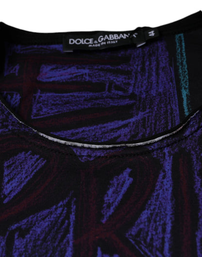 Camiseta de algodón con estampado gráfico multicolor