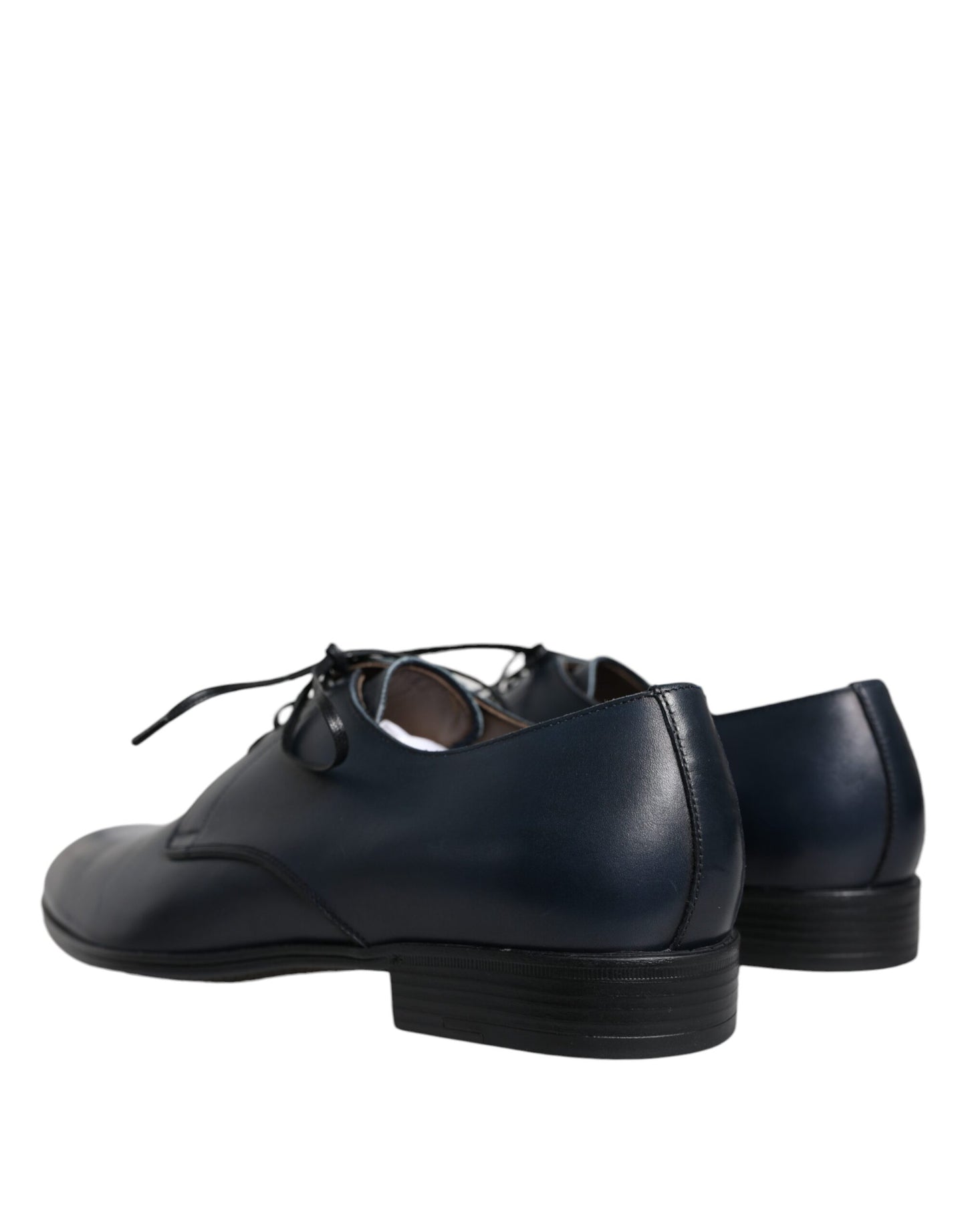 Zapatos formales Derby de cuero azul marino