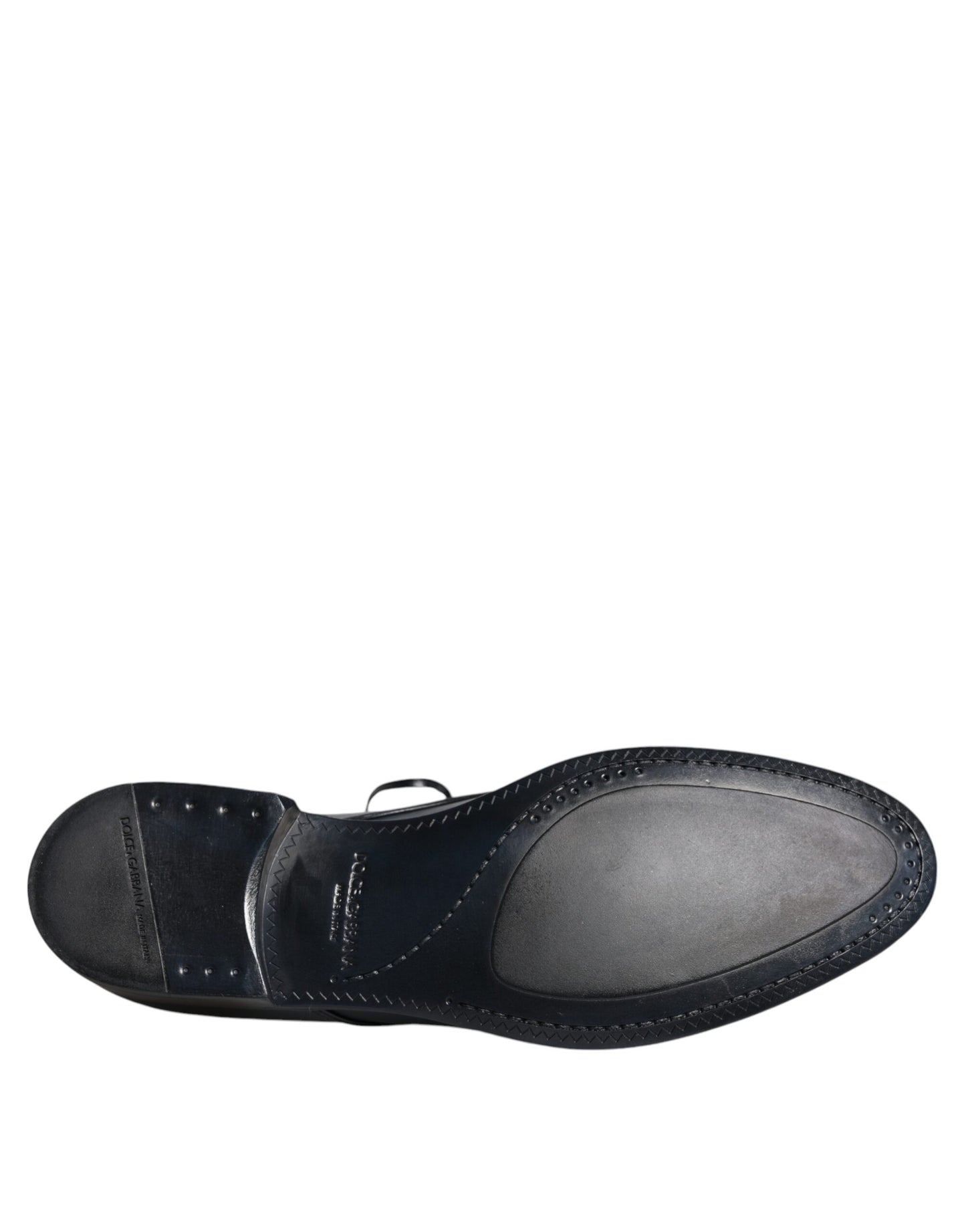 Zapatos formales Derby de cuero azul marino