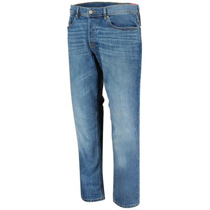 Vaqueros y pantalones de algodón azul