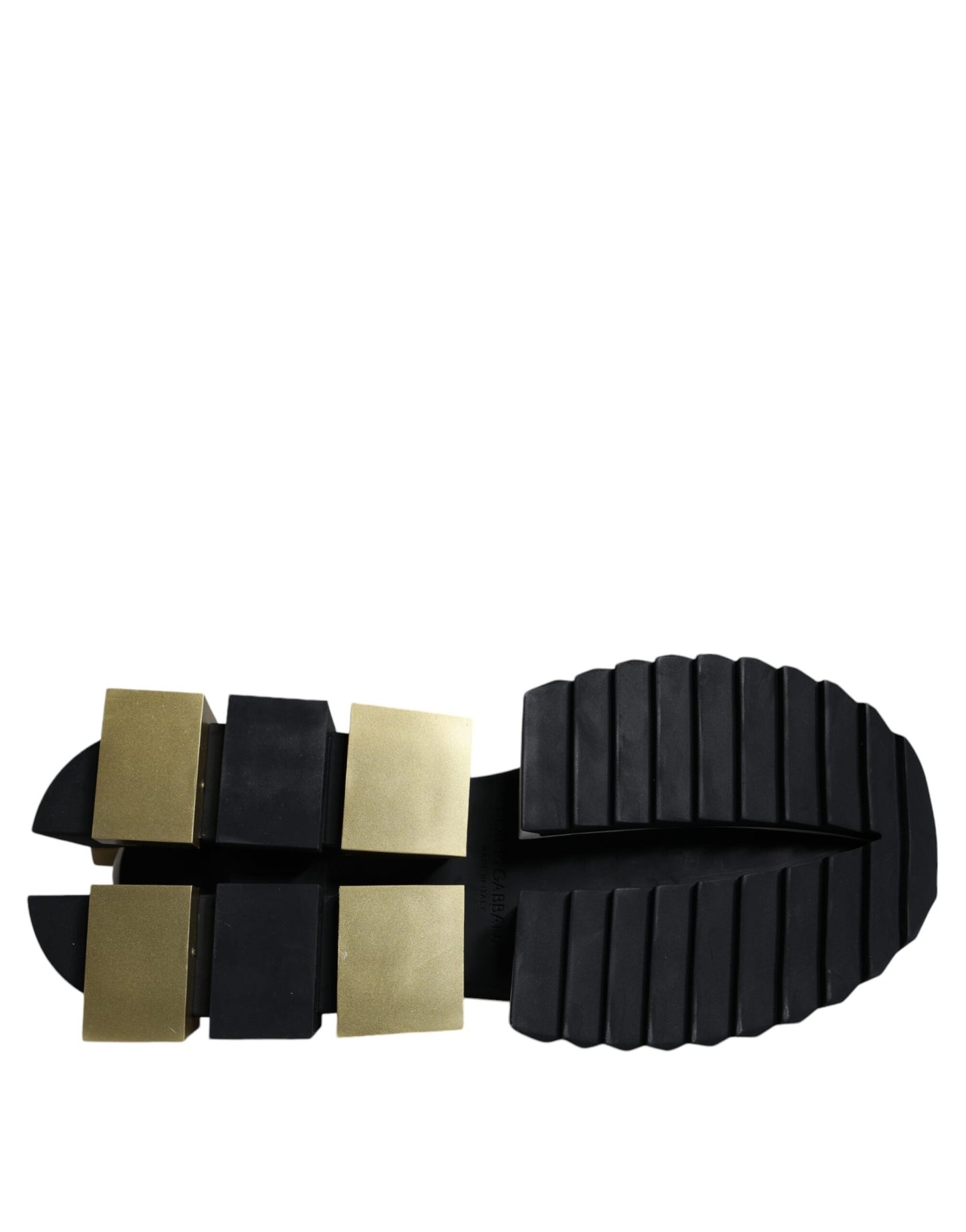 Zapatillas deportivas SUPER KING de cuero negro y blanco dorado