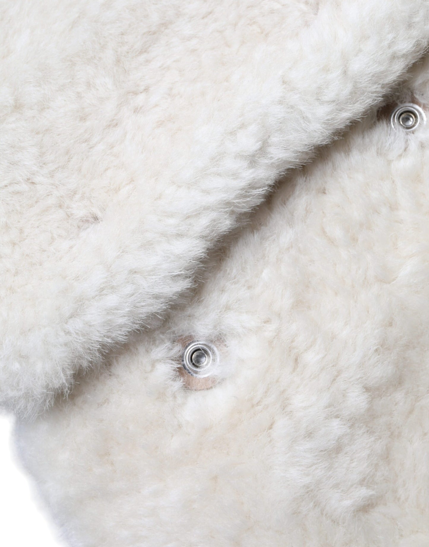 Chaqueta de abrigo tipo chaleco de piel de oveja blanca WARRENFORD
