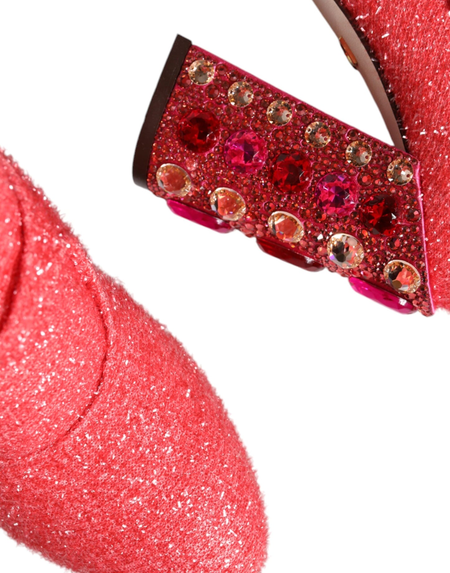 Botas altas de fantasía de lúrex con cristales rosas