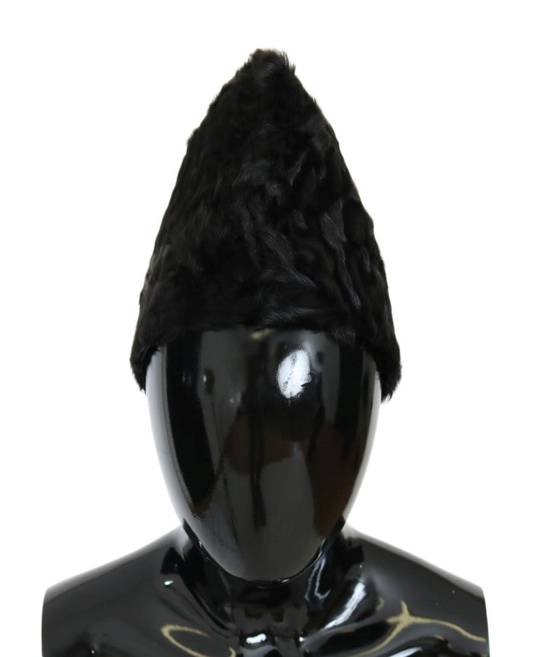 Elegante gorro de piel Xiangao negro